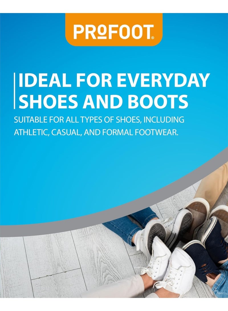 ProFoot Gel Insoles For Women Exceptional Comfort & Shock Absorption Super-Soft Top Cover 5-9 Size - Image 3